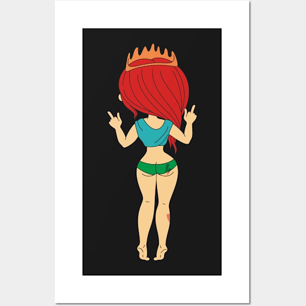 Cute Princess Wall Art by idiotstile